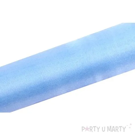 organza snow blekitna 16 cm x 9 m