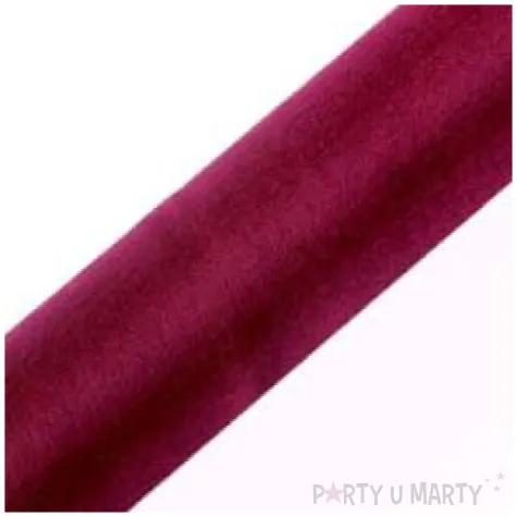 organza snow bordowa 0 36 x 9 m