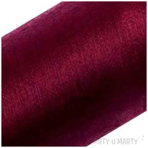 organza snow bordowa 16 cm x 9 m