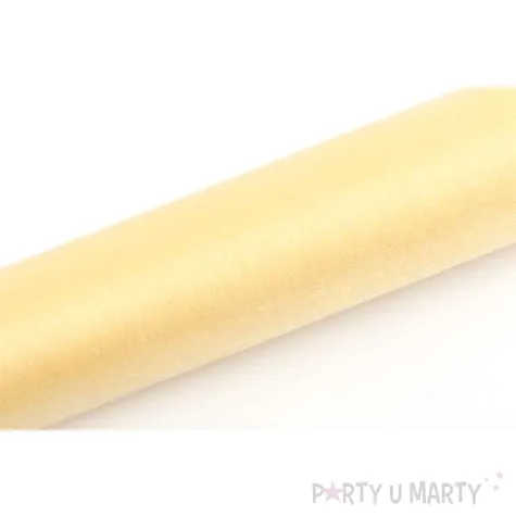 organza snow kremowa 16 cm x 9 m