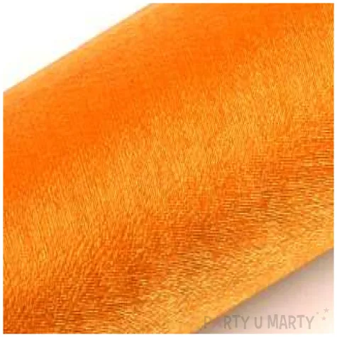 organza snow pomaranczowa 16 cm 9 m 1 rolka