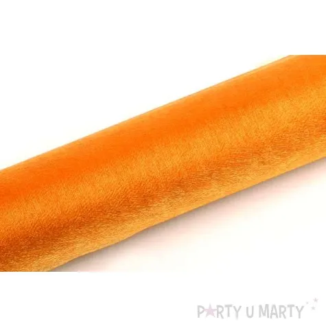 organza snow pomaranczowa 16 cm 9 m 1 rolka
