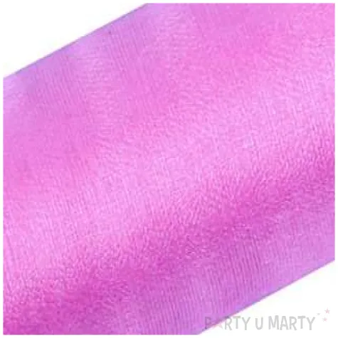 organza snow rozowa 16 cm x 9 m