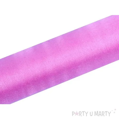 organza snow rozowa 16 cm x 9 m