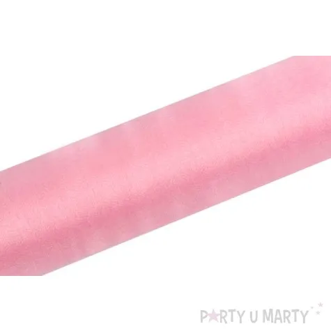 organza snow rozowa jasna 16 cm x 9 m