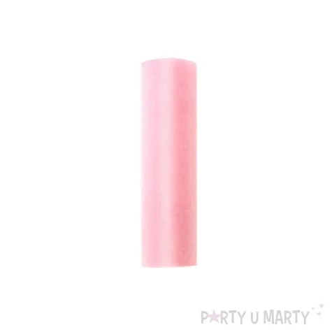 organza snow rozowa jasna 16 cm x 9 m