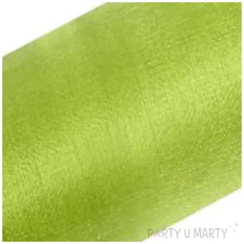 organza snow zielone jabluszko 16 cm x 9 m