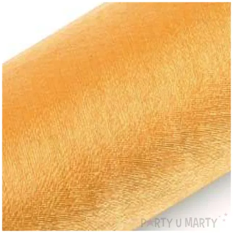 organza snow zlota 16 cm x 9 m