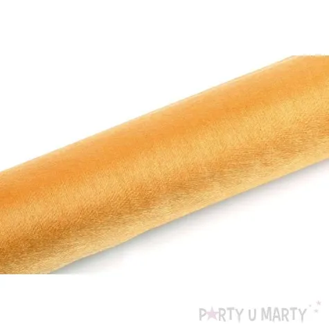 organza snow zlota 16 cm x 9 m