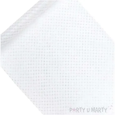 organza z nadrukiem bialy partydeco 0 48 x 9 m