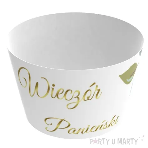 oslonki dekoracyjne wieczor panienski listki bialy congee 6 szt