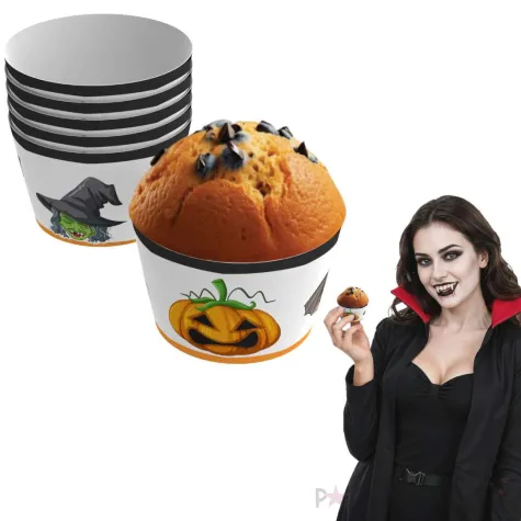 oslonki na muffinki dynia wiedzma i duch 6 szt
