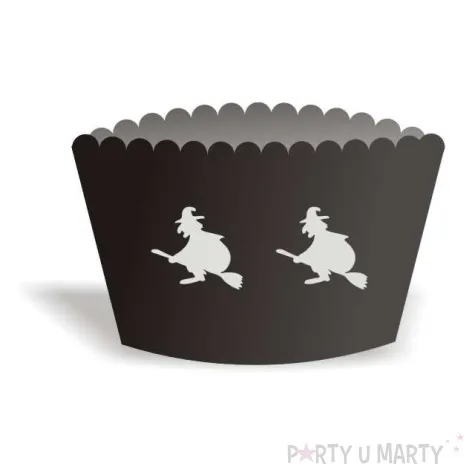 oslonki na muffinki halloween czarownice 6 szt