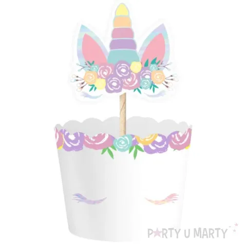 oslonki na muffinki jednorozec unicorn partypal 6 szt