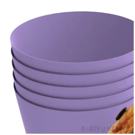 oslonki na muffinki monokolor fioletowy 6 szt