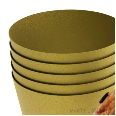 oslonki na muffinki monokolor zloty 6 szt