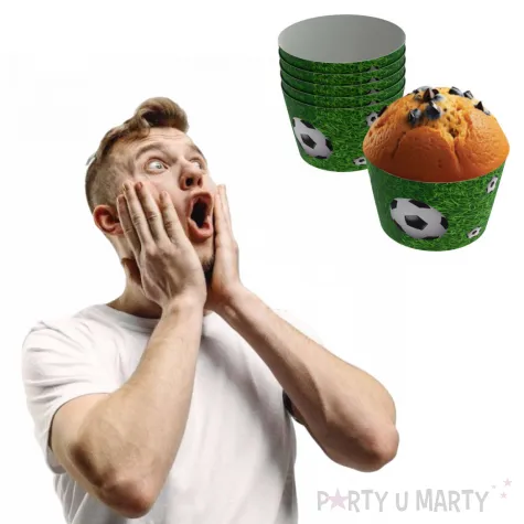 oslonki na muffinki pilka nozna 6 szt