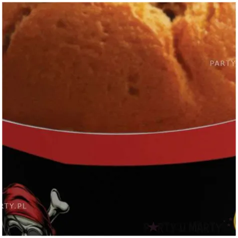 oslonki na muffinki pirat czarny czerwony congee 6 szt