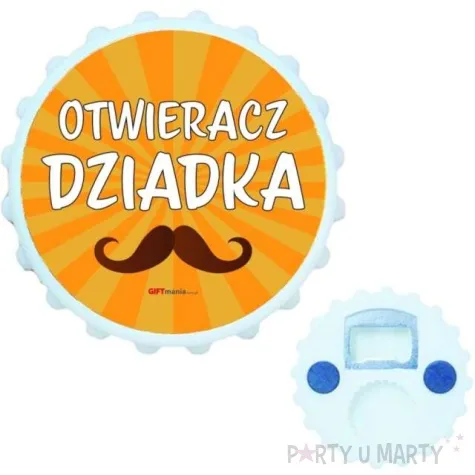 otwieracz kapsel super dziadek z wasem giftmania