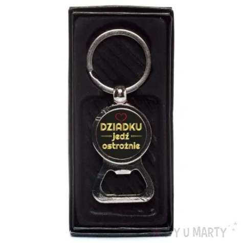 otwieracz z brelokiem dziadku jedz ostroznie giftmania