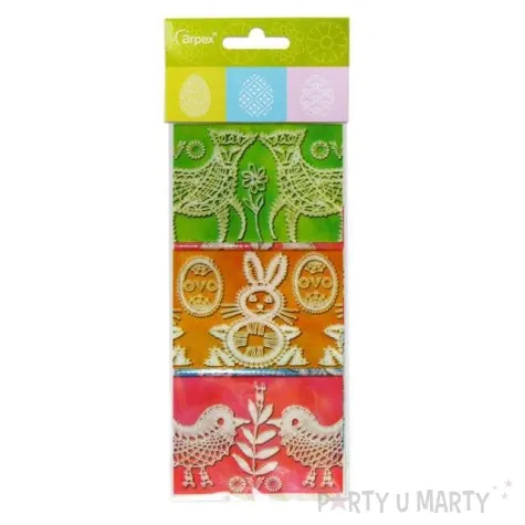 owijki na jajka koronka mix arpex 9 szt