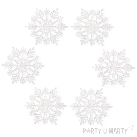 ozdoba choinkowa brokatowa sniezynka wz 1 arpex 10 cm 6 szt