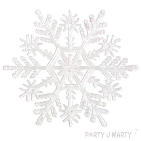 ozdoba choinkowa brokatowa sniezynka wz 1 arpex 10 cm 6 szt