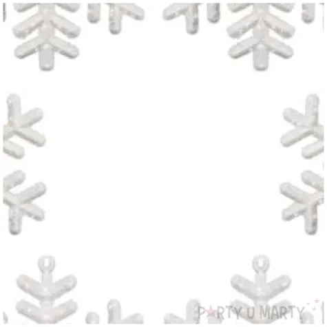 ozdoba choinkowa brokatowa sniezynka wz 3 arpex 10 cm 6 szt