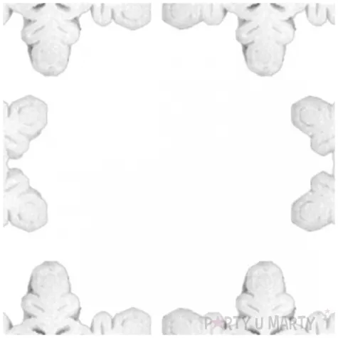 ozdoba choinkowa brokatowa sniezynka wz 4 arpex 10 cm 6 szt