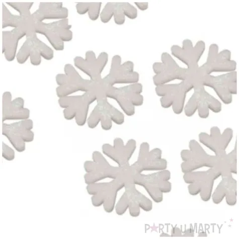 ozdoba choinkowa brokatowe sniezynki arpex 12 szt