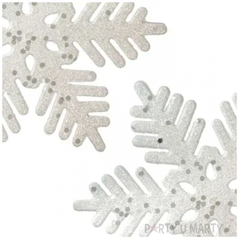 ozdoba choinkowa brokatowe sniezynki titanum 15 cm 2 szt