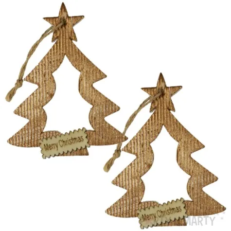 ozdoba choinkowa choinka merry christmas titanum 12 cm 2 szt