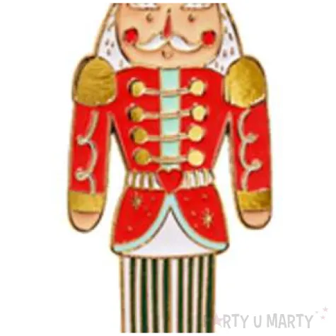 ozdoba choinkowa dziadek do orzechow metalowa partydeco 10 cm