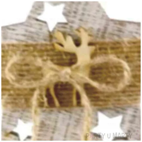 ozdoba choinkowa gwiazda z dzwoneczkami drewniana arpex 10 cm