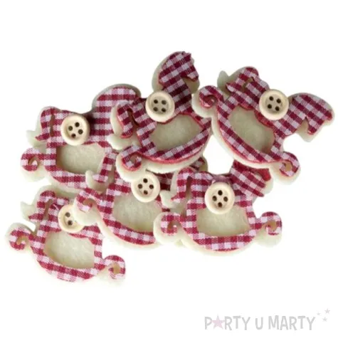 ozdoba choinkowa konik na biegunach titanum 6 szt