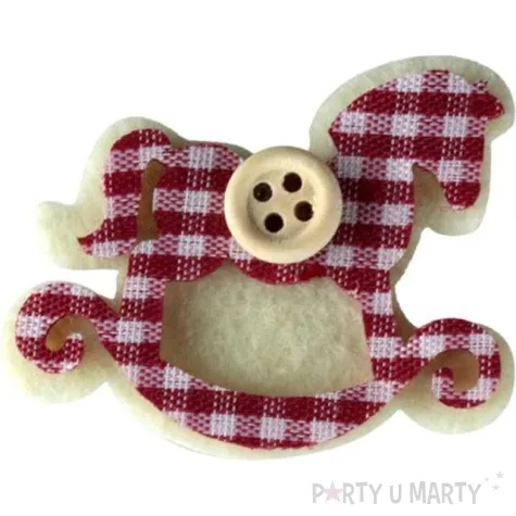 ozdoba choinkowa konik na biegunach titanum 6 szt