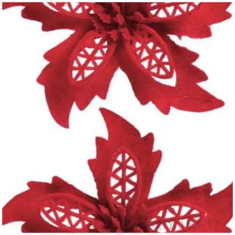 ozdoba choinkowa kwiat poinsecji czerwona titanum 10 5 cm 2 szt