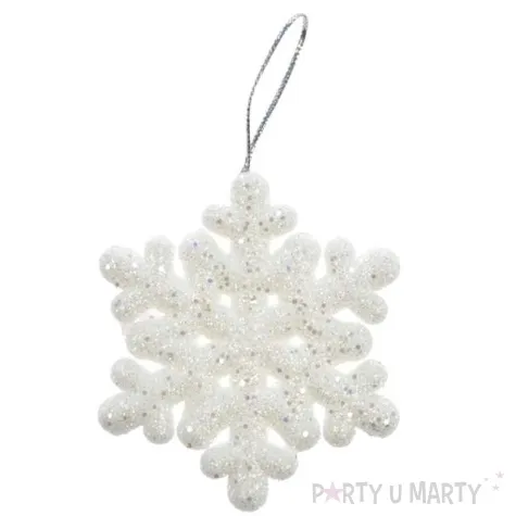 ozdoba choinkowa lsniace sniezynki arpex 7 cm 8 szt