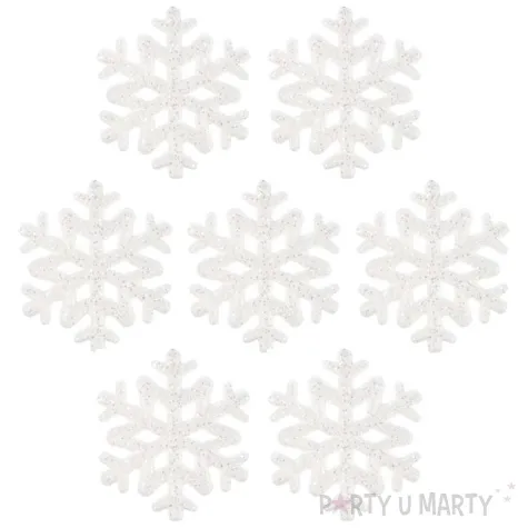 ozdoba choinkowa lsniace sniezynki arpex 9 5 cm 7 szt