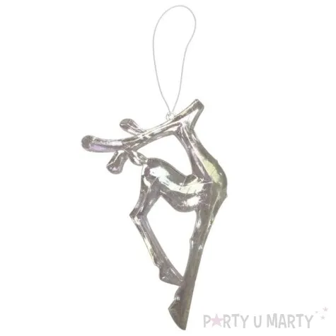 ozdoba choinkowa opalizujacy renifer arpex 14 cm