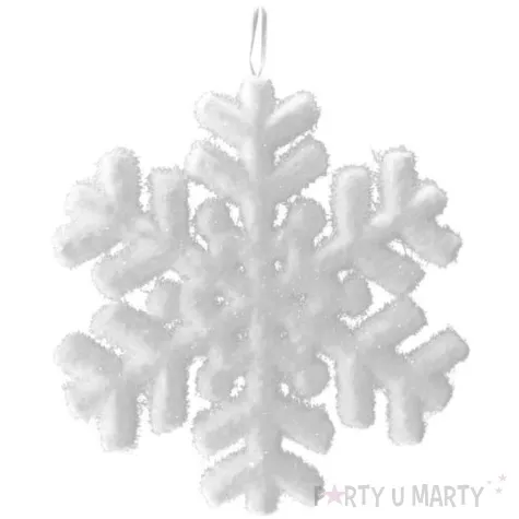 ozdoba choinkowa oszroniona sniezynka arpex 20 cm