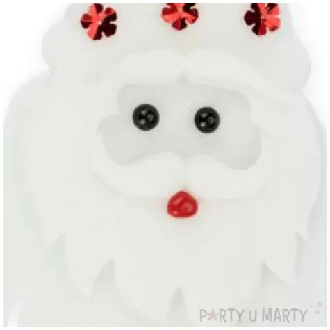 ozdoba choinkowa piankowy mikolaj biala partypal