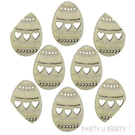 ozdoba drewniana wielkanoc pisanki titanum 8 szt