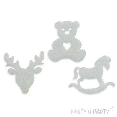 ozdoba filcowa boze narodzenie misie renifery konie na biegunach titanum 12 szt