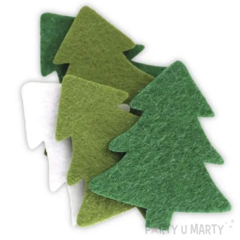 ozdoba filcowa choinki titanum 5 szt