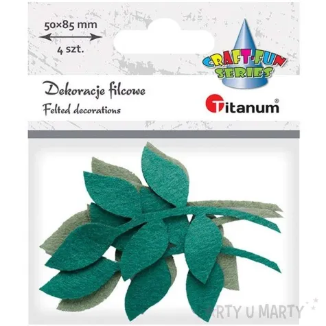 ozdoba filcowa galazka titanum 4 szt