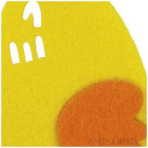 ozdoba filcowa wielkanoc kura mix titanum 9 4 cm 3 szt