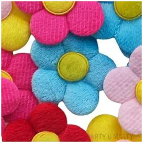 ozdoba materialowa kwiatki mix titanum 4 5 cm 10 szt