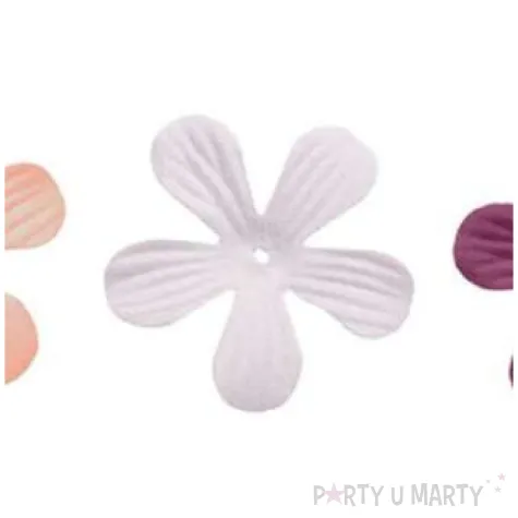 ozdoba materialowa kwiatki mix titanum 45 mm 6 szt