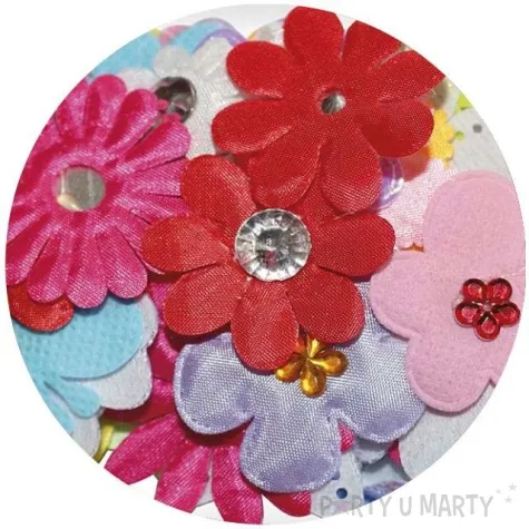 ozdoba materialowa kwiatki titanum 30 szt